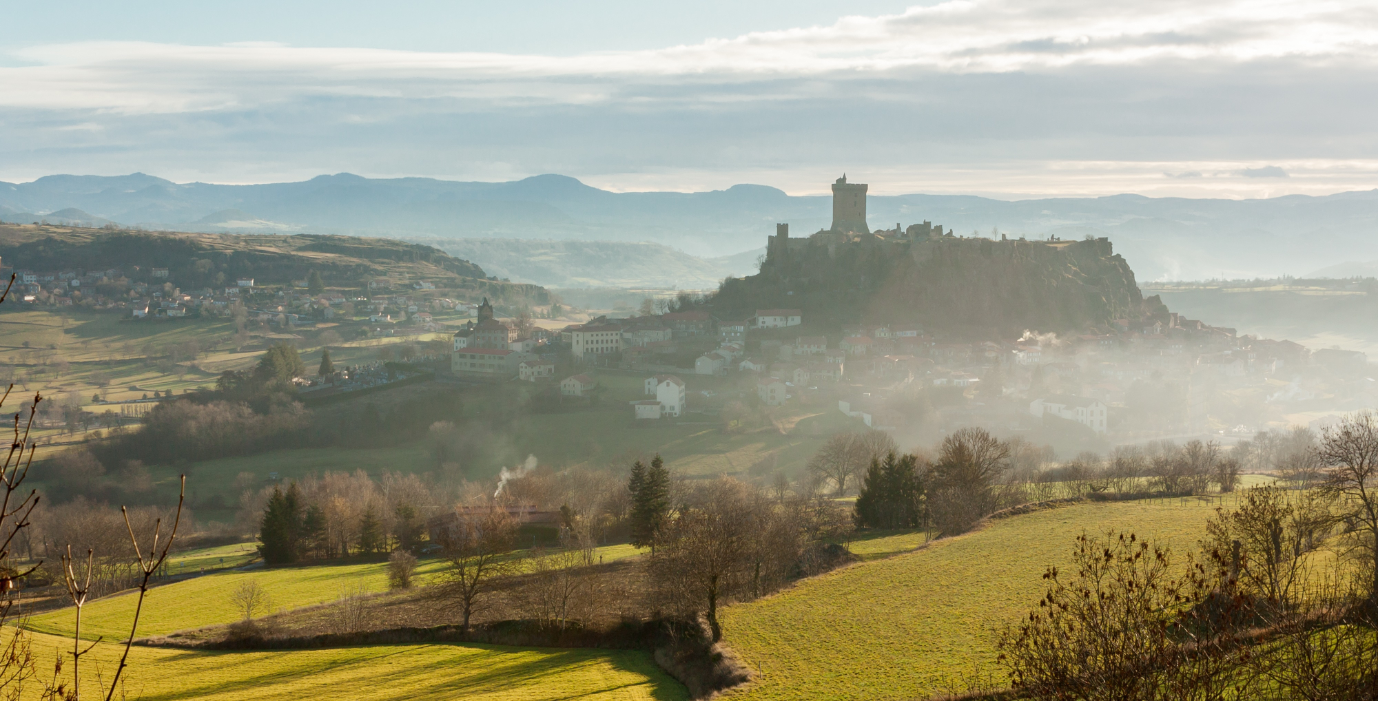 bannière de La Chaise-Dieu au Puy, à pied ou à vélo