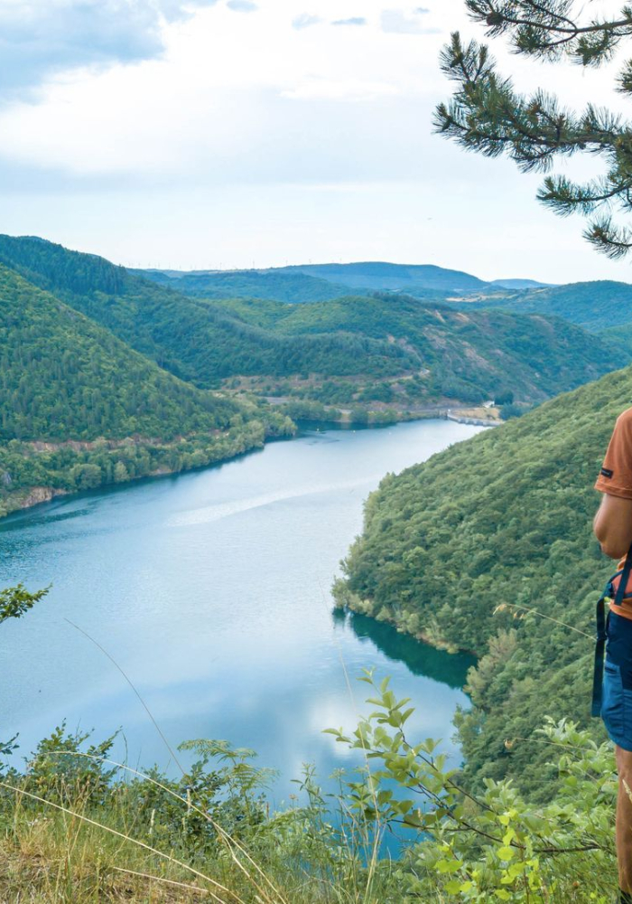 bannière GR® de Pays entre deux lacs Avène-Salagou 